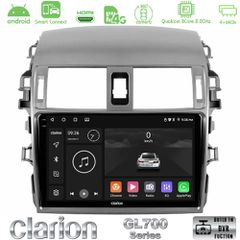 Clarion GL700 Series 8Core Android ClarionOS 4+64GB Toyota Corolla 2008-2010 Navigation Multimedia Tablet 9" Με Carplay & Android Auto