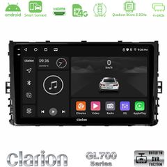 Clarion GL700 Series 8Core Android ClarionOS 4+64GB VW MQB 2017-> Navigation Multimedia Tablet 9" Με Carplay & Android Auto