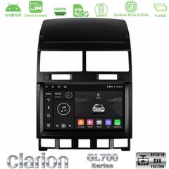 Clarion GL700 Series 8Core Android ClarionOS 4+64GB VW Touareg 2002 – 2010 Navigation Multimedia Tablet 9" Με Carplay & Android Auto