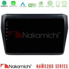 Nakamichi NAM5260 Series 4Core Android13 4+64GB Suzuki Swift 2017-2023 Navigation Multimedia Tablet 9" Με Carplay & Android Auto