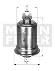 Φίλτρο καυσίμου MANN-FILTER WK6143X