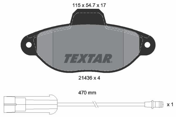 Σετ τακάκια, δισκόφρενα Q+ TEXTAR 2143603