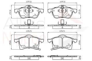 Σετ τακάκια, δισκόφρενα ANL Braking COMLINE ADB3583
