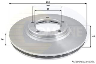 Δισκόπλακα Comline COMLINE ADC1040V