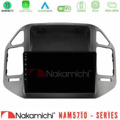 Nakamichi NAM5710 Series 8Core Android13 4+64GB Mitsubishi Pajero 2002-2006 Navigation Multimedia Tablet 9"