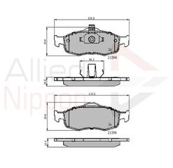 Σετ τακάκια, δισκόφρενα ANL Braking COMLINE ADB0514