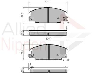 Σετ τακάκια, δισκόφρενα ANL Braking COMLINE ADB3322