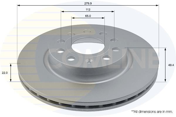 Δισκόπλακα Comline COMLINE ADC1456V
