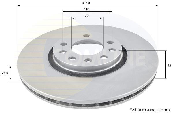 Δισκόπλακα Comline COMLINE ADC1124V