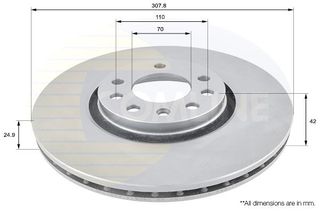 Δισκόπλακα Comline COMLINE ADC1124V