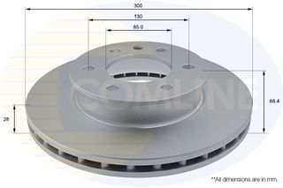 Δισκόπλακα Comline COMLINE ADC1640V