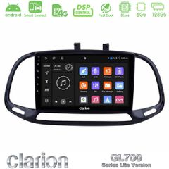 Clarion GL700 Lite Series 8Core Android ClarionOS 6+128GB Fiat Doblo 2015-2022 Navigation Multimedia Tablet 9" Με Carplay & Android Auto
