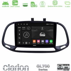 Clarion GL700 QUALCOMM Series 8Core Android ClarionOS 4+64GB Fiat Doblo 2015-2022 Navigation Multimedia Tablet 9" Με Carplay & Android Auto