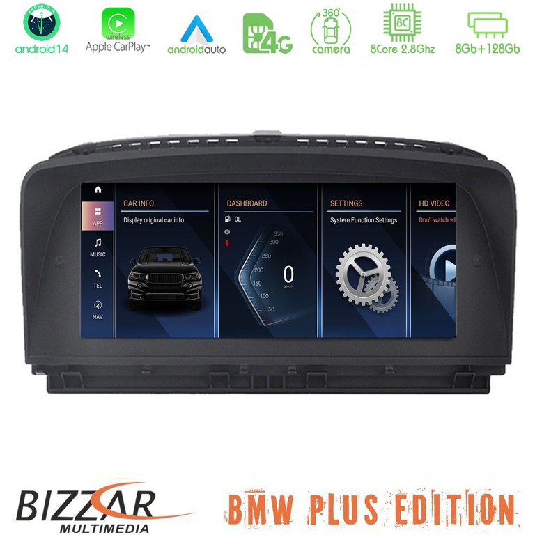 Bizzar Plus Edition BMW 7er E65/66 Android14 8Core (8+128GB) Navigation Multimedia 8.8"