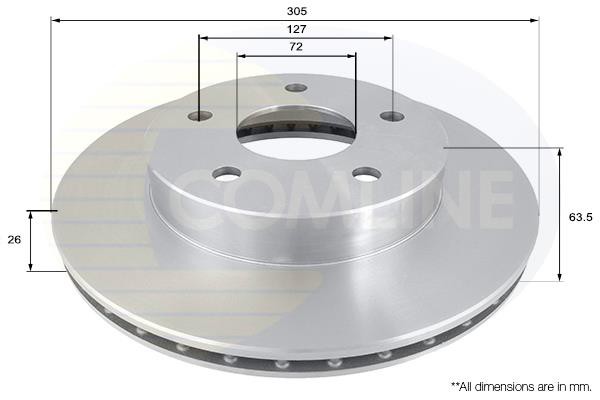 Δισκόπλακα Comline COMLINE ADC2303V