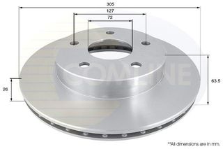 Δισκόπλακα Comline COMLINE ADC2303V