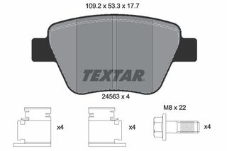 Σετ τακάκια, δισκόφρενα Q+ TEXTAR 2456301