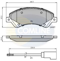 Σετ τακάκια, δισκόφρενα Comline COMLINE CBP21511