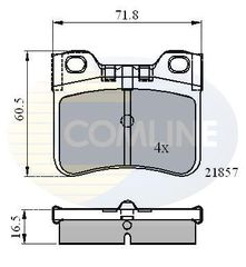 Σετ τακάκια, δισκόφρενα Comline COMLINE CBP0771