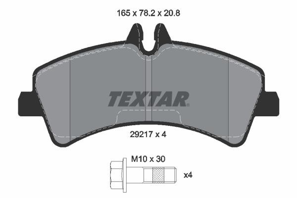 Σετ τακάκια, δισκόφρενα Q+ TEXTAR 2921702