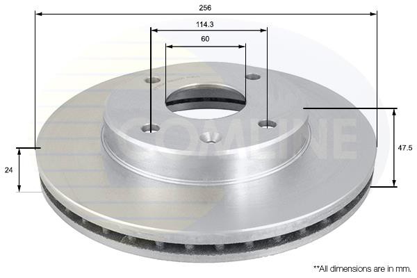 Δισκόπλακα Comline COMLINE ADC1054V