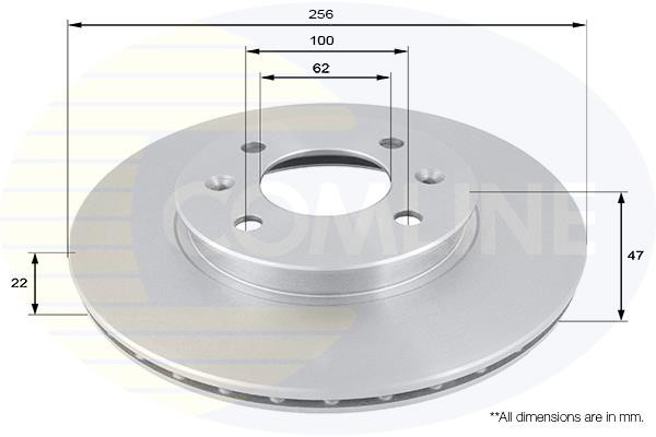 Δισκόπλακα Comline COMLINE ADC1077V