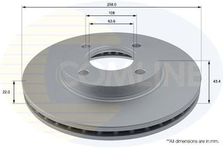 Δισκόπλακα Comline COMLINE ADC1206V