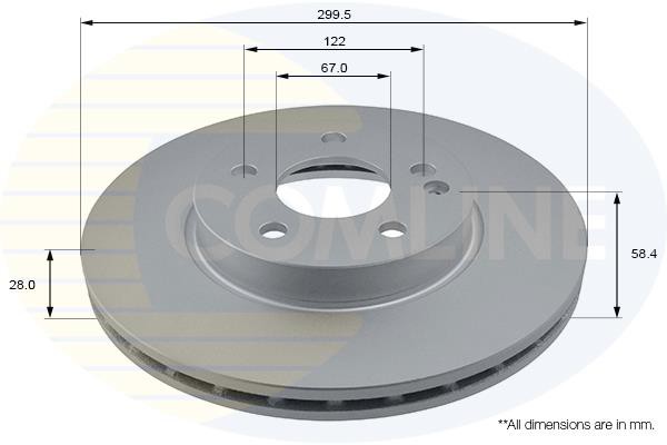 Δισκόπλακα Comline COMLINE ADC1627V