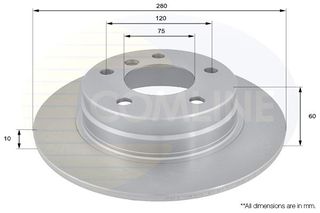 Δισκόπλακα Comline COMLINE ADC1706