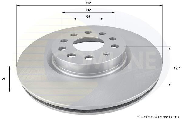 Δισκόπλακα Comline COMLINE ADC1449V