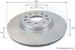 Δισκόπλακα Comline COMLINE ADC1449V