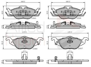 Σετ τακάκια, δισκόφρενα ANL Braking COMLINE ADB3584