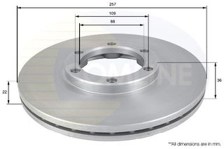 Δισκόπλακα Comline COMLINE ADC0702V
