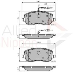 Σετ τακάκια, δισκόφρενα ANL Braking COMLINE ADB11158
