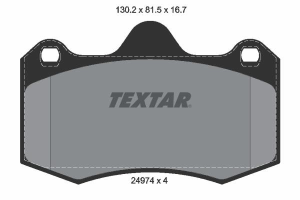 Σετ τακάκια, δισκόφρενα Q+ TEXTAR 2497401