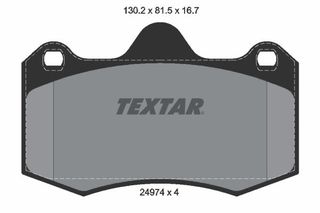 Σετ τακάκια, δισκόφρενα Q+ TEXTAR 2497401