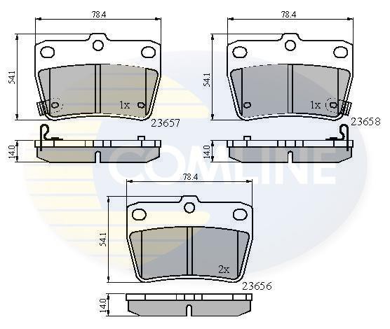 Σετ τακάκια, δισκόφρενα Comline COMLINE CBP31134