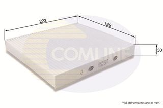 Φίλτρο, αέρας εσωτερικού χώρου COMLINE EKF207