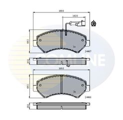 Σετ τακάκια, δισκόφρενα Comline COMLINE CBP11623