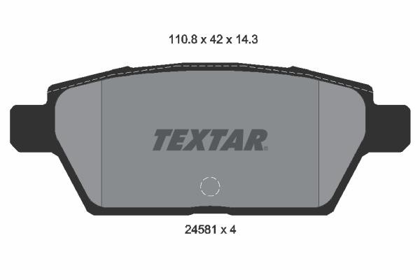 Σετ τακάκια, δισκόφρενα TEXTAR 2458102