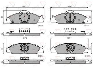 Σετ τακάκια, δισκόφρενα ANL Braking COMLINE ADB31746