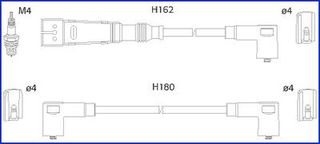 Σετ καλωδίων υψηλής τάσης Hueco HITACHI 134784
