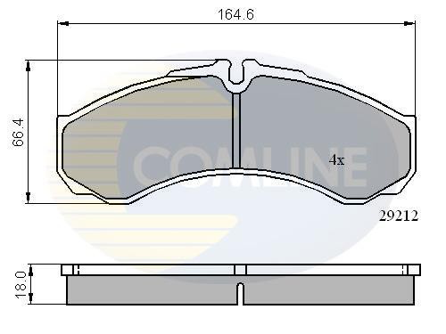 Σετ τακάκια, δισκόφρενα Comline COMLINE CBP0909