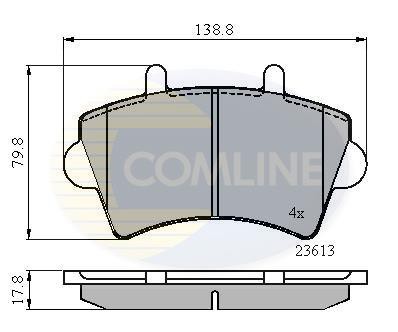 Σετ τακάκια, δισκόφρενα Comline COMLINE CBP01035