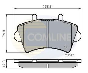 Σετ τακάκια, δισκόφρενα Comline COMLINE CBP01035