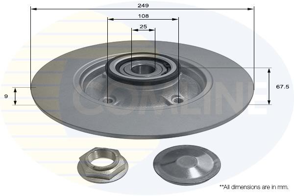 Δισκόπλακα Comline COMLINE ADC3017