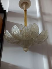 Mid century Italian chandelier by Barovier e toso