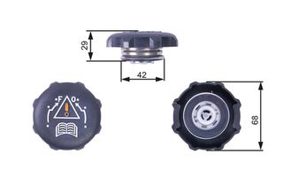 Τάπα κλεισίματος, δοχείο ψυκτικο GATES RC239
