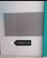 Slat Mdf σε ασημί χρώμα-thumb-2