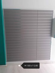 Slat Mdf σε ασημί χρώμα-thumb-3